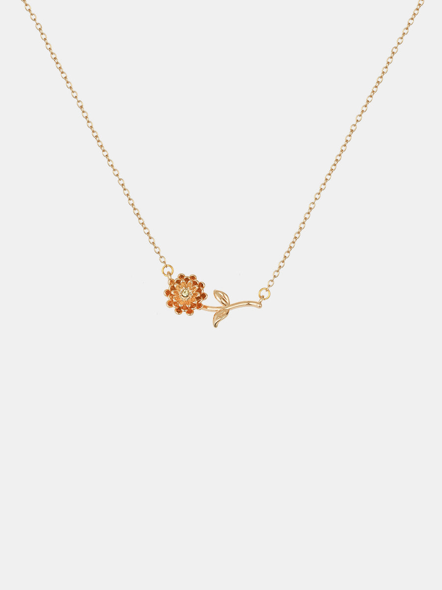 Flora Birthstone Necklace