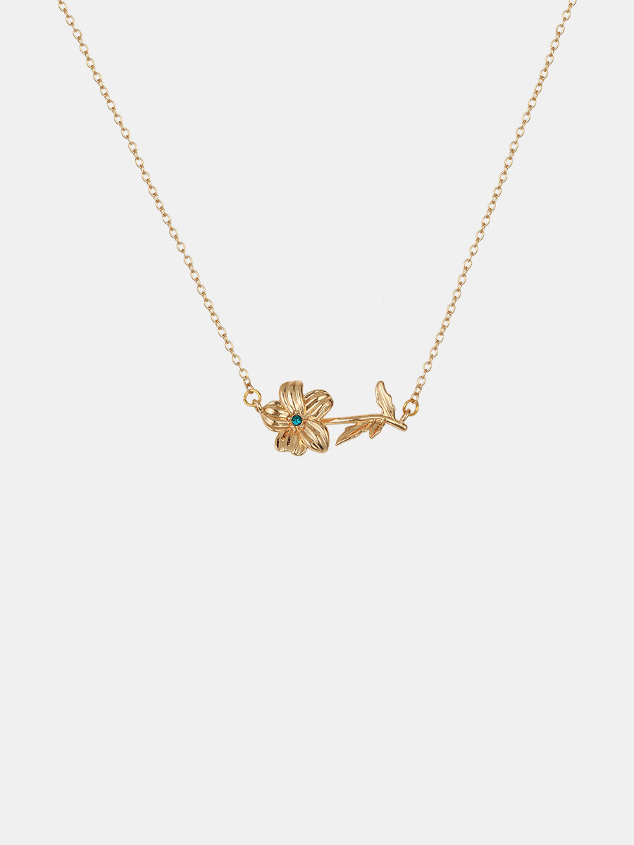 Flora Birthstone Necklace