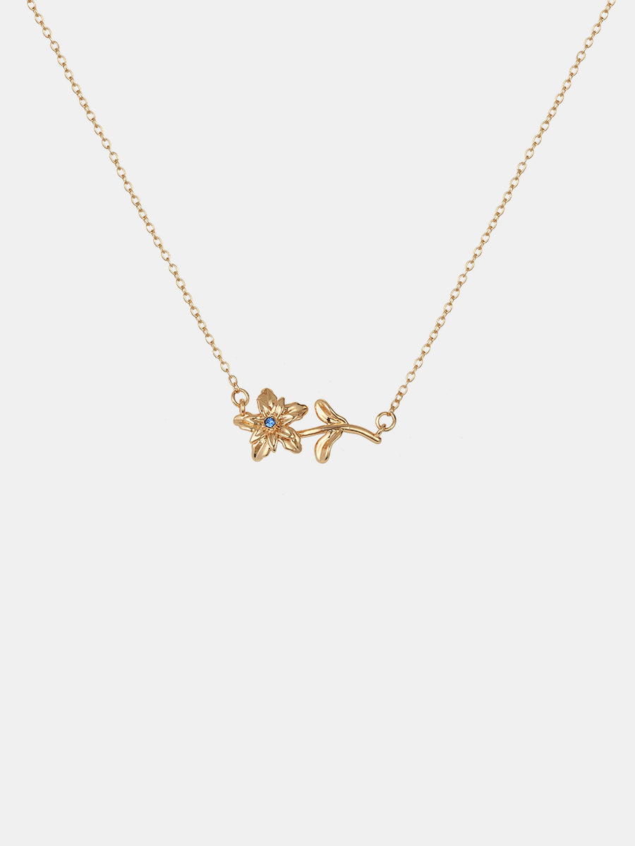 Flora Birthstone Necklace