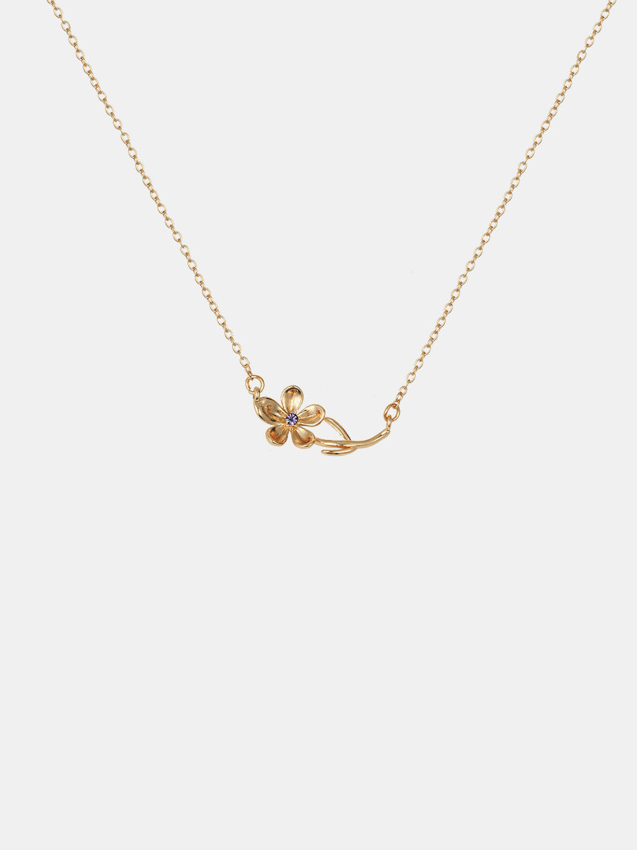 Flora Birthstone Necklace
