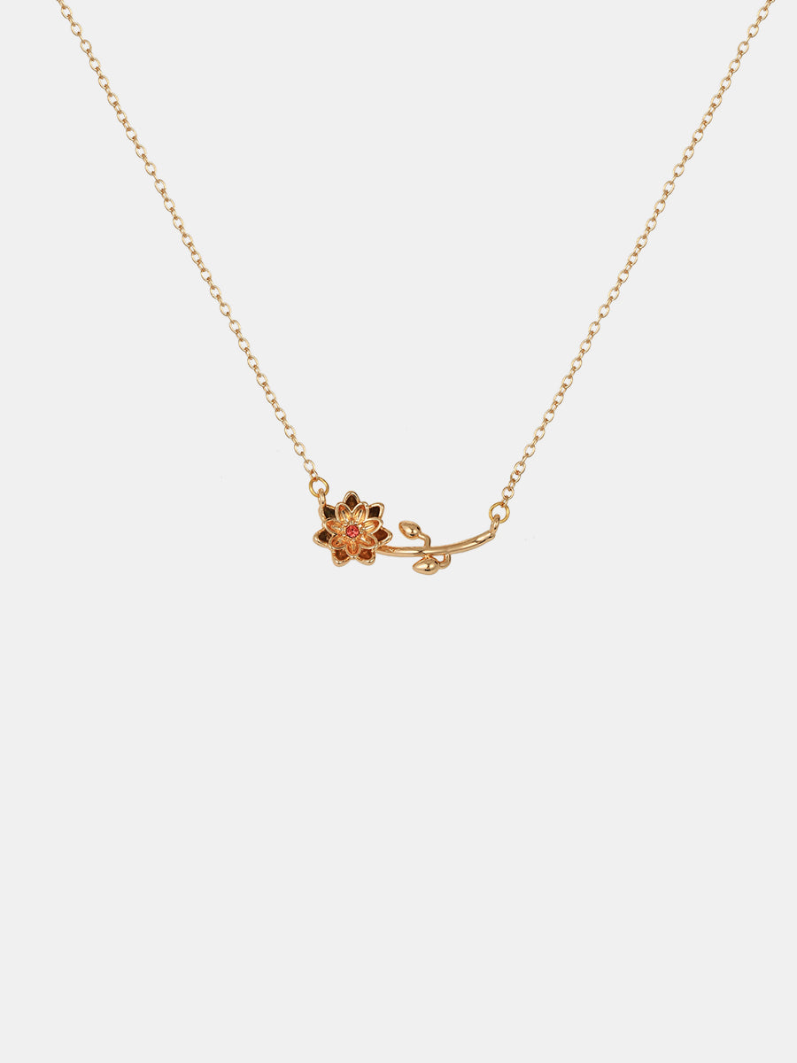 Flora Birthstone Necklace