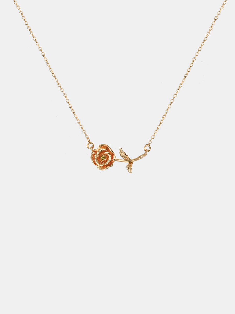 Flora Birthstone Necklace