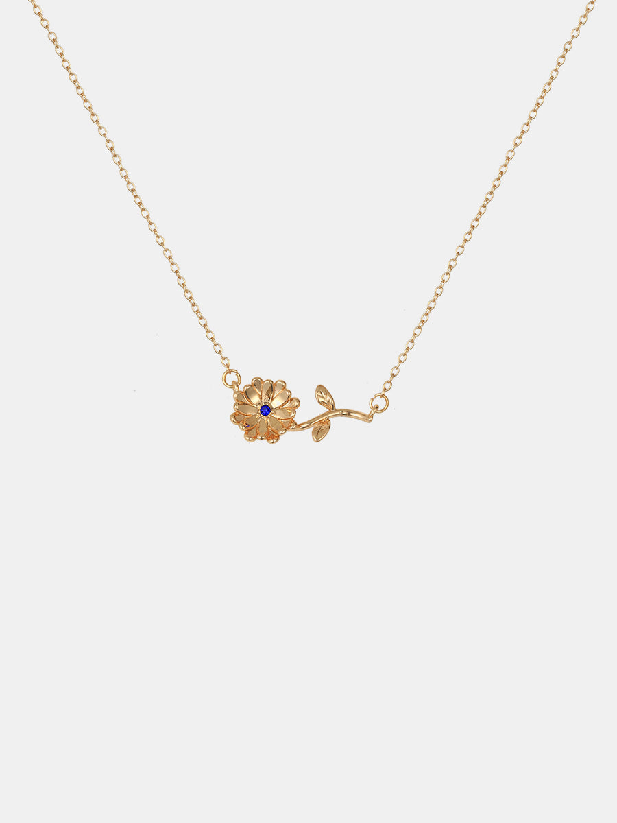 Flora Birthstone Necklace